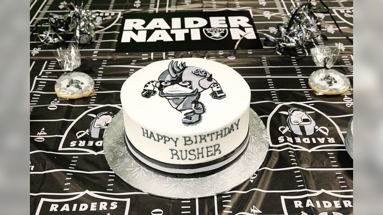 happy birthday raiders cake