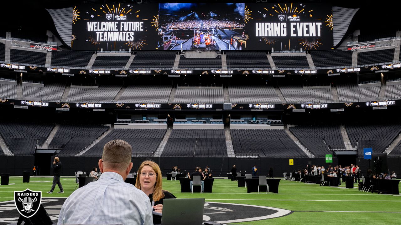 Allegiant Stadium hosts weekly hiring events for Raiders gameday staff