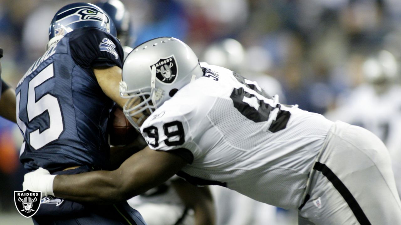 Warren Sapp when he was an Oakland Raider.