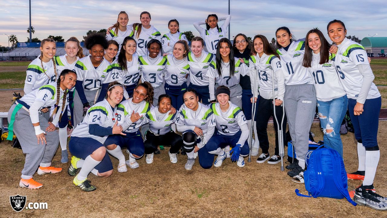 Girls flag football team at Reagan High School prepares for tournament