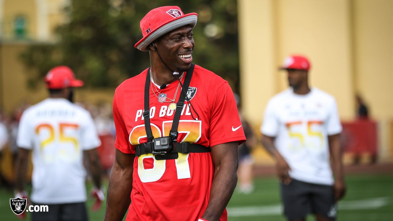 Orlando, Florida, USA. 27th Jan, 2019. AFC tight end Jared Cook (87), of  the Oakland Raiders, during the NFL Pro Bowl football game between the AFC  and the NFC at Camping World