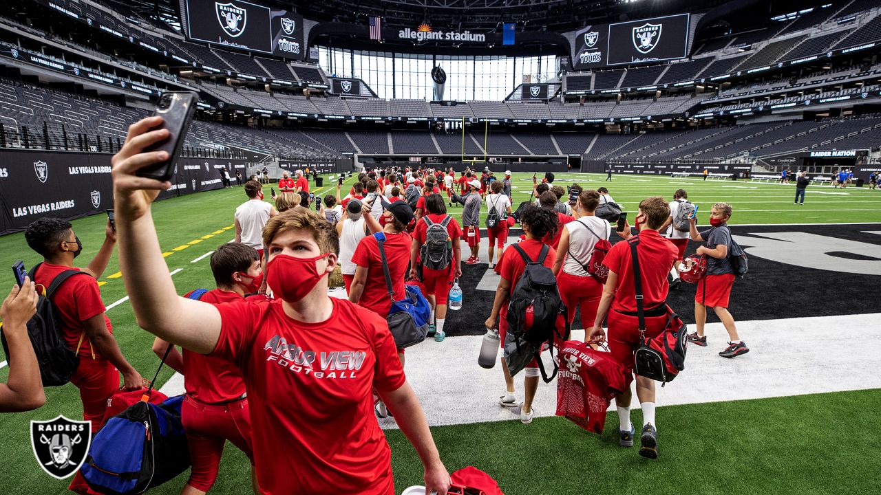 Las Vegas Raiders host CCSD football teams for scrimmages at Allegiant  Stadium