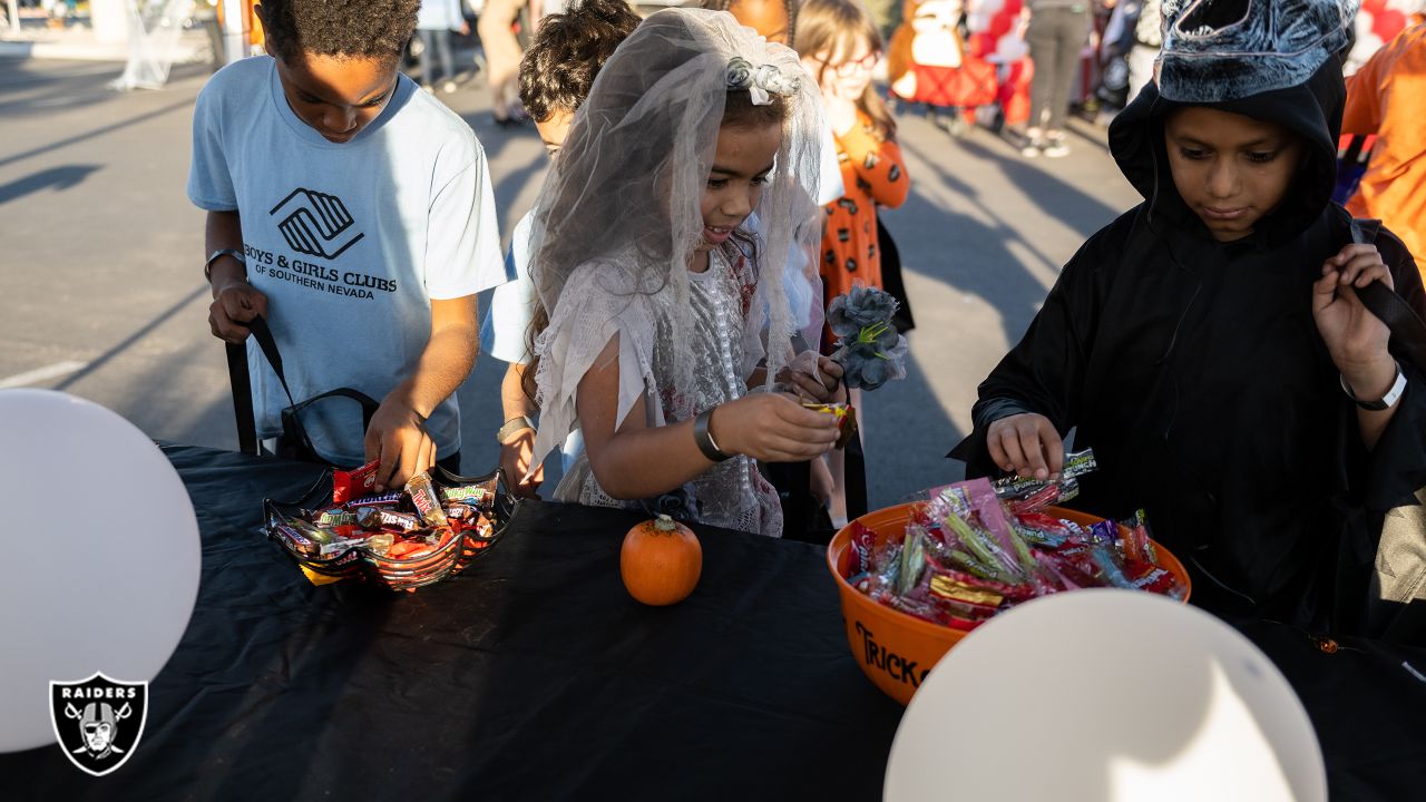 Raiders hold Tent or Treat event for local youth