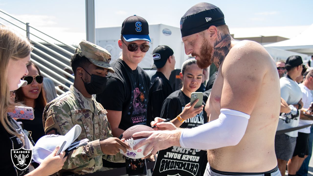 Photos: Raiders host military members for a day at Training Camp