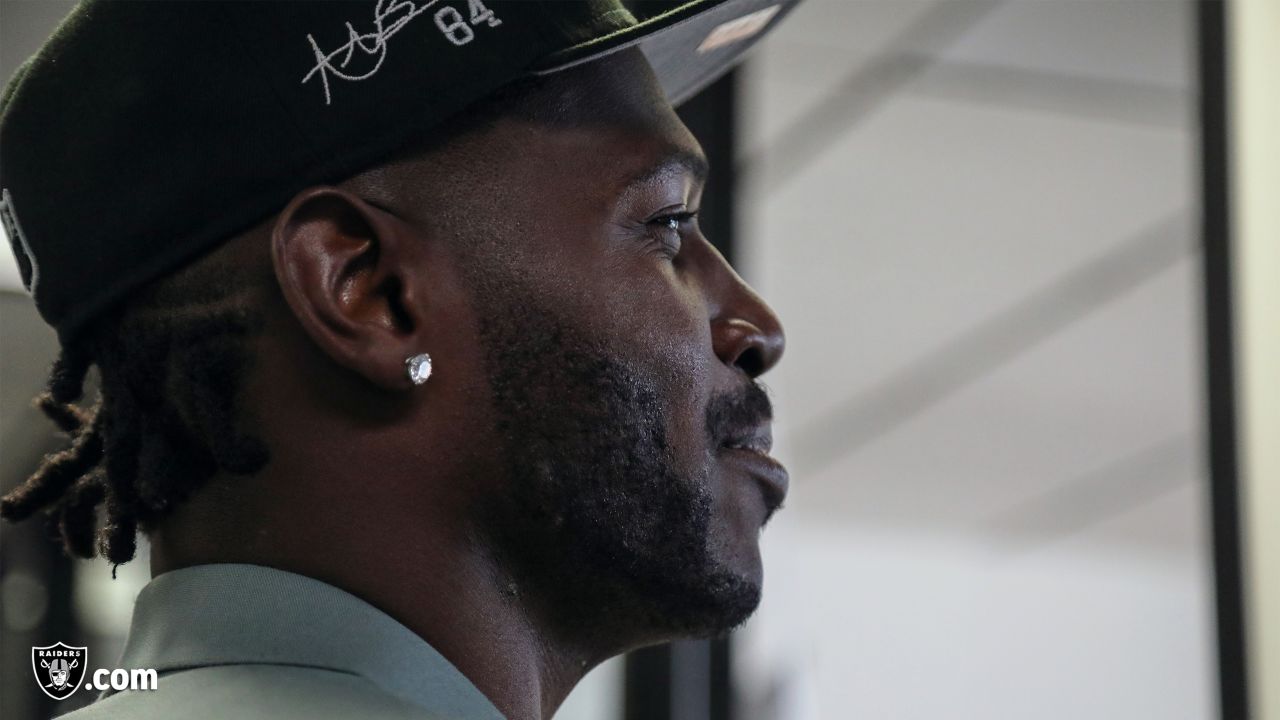 Antonio Brown photo portraits with Oakland Raiders