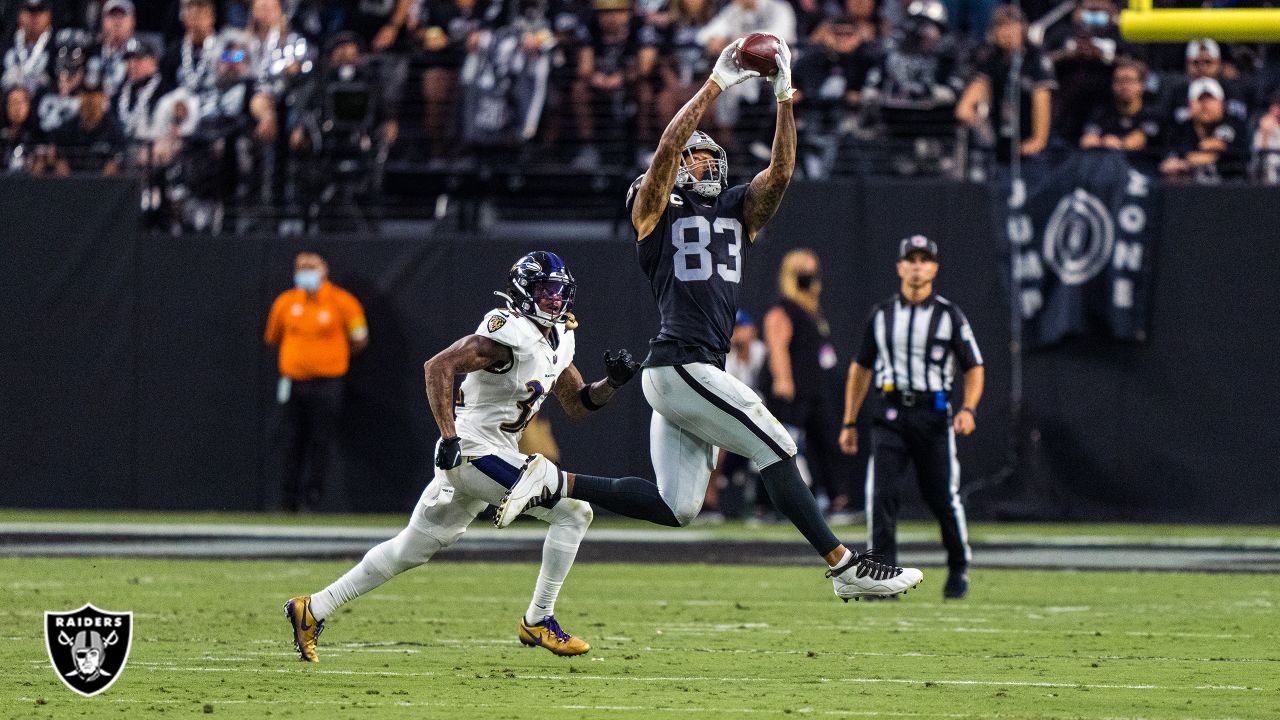 Darren Waller honored as Raiders' Walter Payton NFL Man of the Year nominee  in pregame celebration