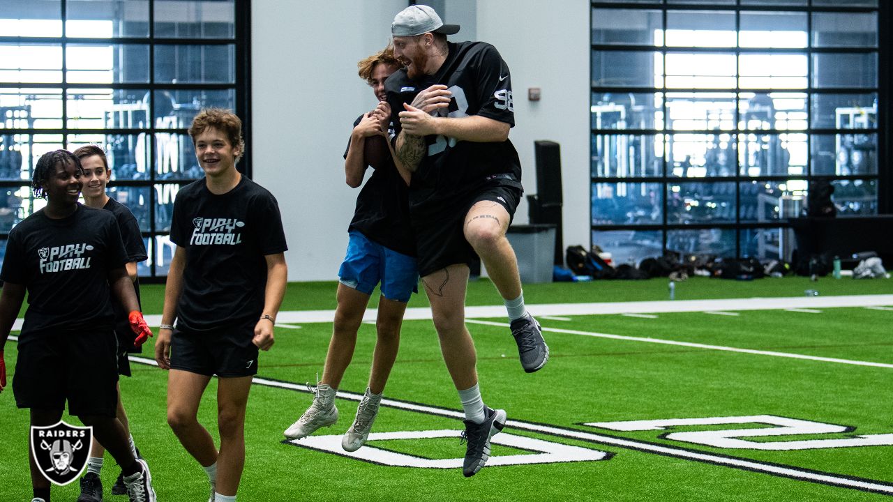 Photos: Raiders host youth for skills camp at HQ