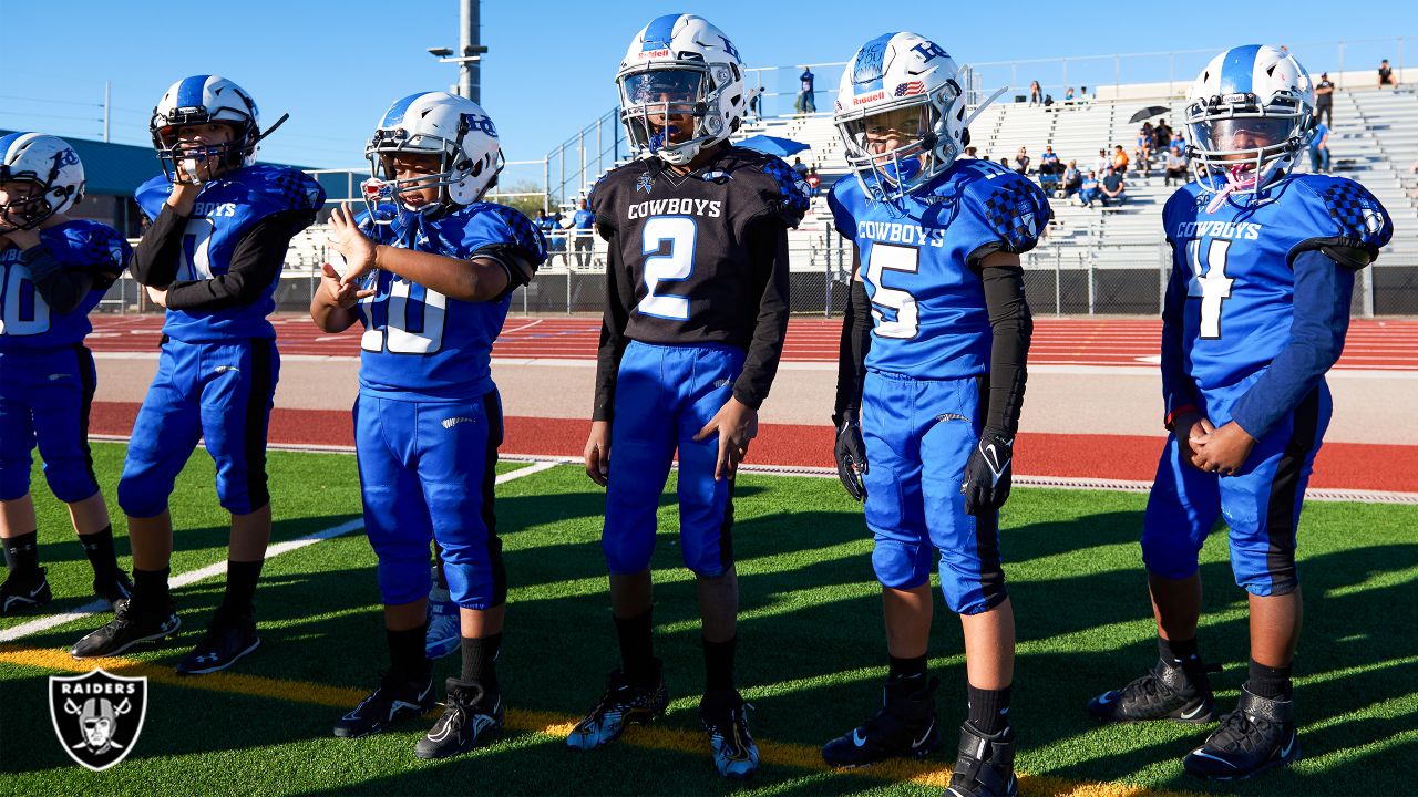 Photos: Raiders and the Raiderettes support Las Vegas youth football  championship