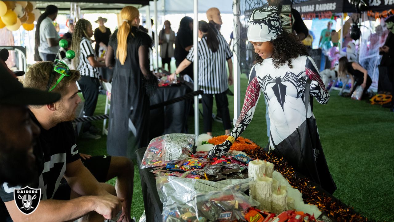 Raiders hold Tent or Treat event for local youth