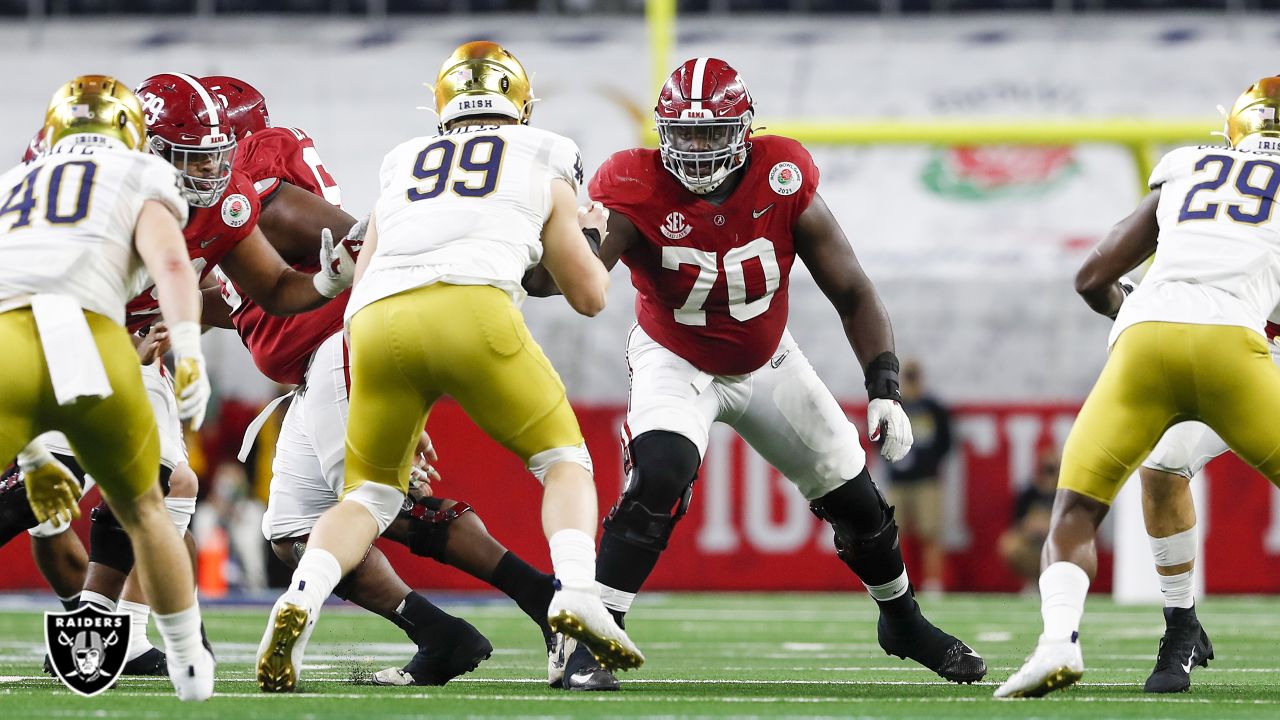 2021 NFL Draft: Alabama Crimson Tide's Alex Leatherwood Selected 17th  Overall by the Las Vegas Raiders - Roll 'Bama Roll