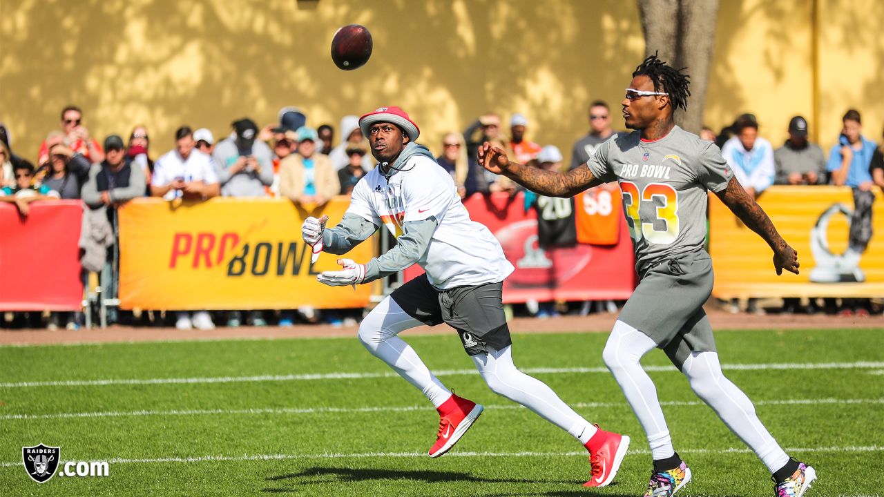 Orlando, Florida, USA. 27th Jan, 2019. AFC tight end Jared Cook (87), of  the Oakland Raiders, during the NFL Pro Bowl football game between the AFC  and the NFC at Camping World