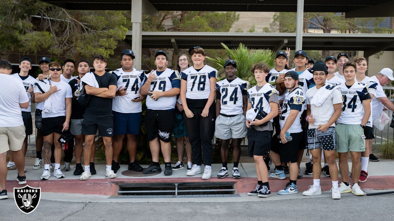 Raiders engage community during Training Camp