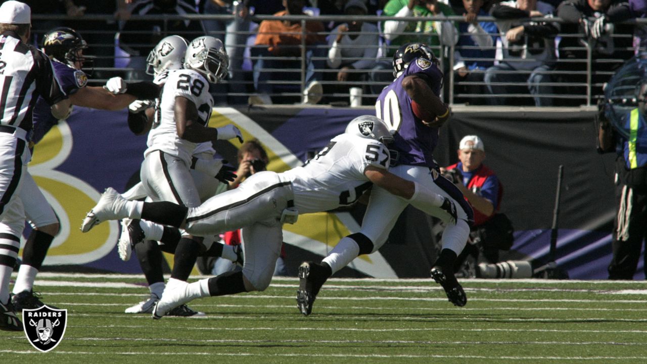 Oakland, California, USA. 14th Jan, 2001. Oakland Raiders vs. Baltimore  Ravens at Oakland Alameda County Coliseum Sunday, January 14, 2001. Ravens  Beat Raiders 19-3. AFC championship game. Oakland Raiders tight end Rickey