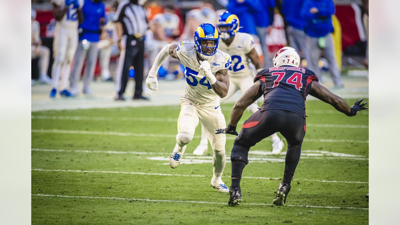 Los Angeles Rams outside linebacker Leonard Floyd celebrates after a