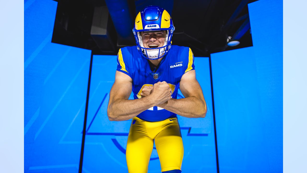 Los Angeles Rams punter Ethan Evans (42) kicks against the Denver Broncos  of an NFL football game Saturday, Aug 26, 2023, in Denver. (AP Photo/Bart  Young Stock Photo - Alamy