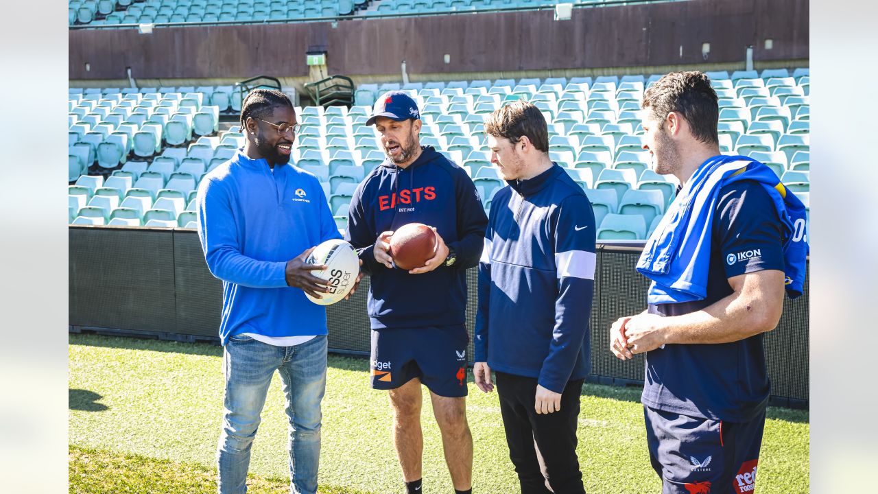 PHOTOS: Rams DB Nick Scott travels down under to Australia with the Vince  Lombardi Trophy