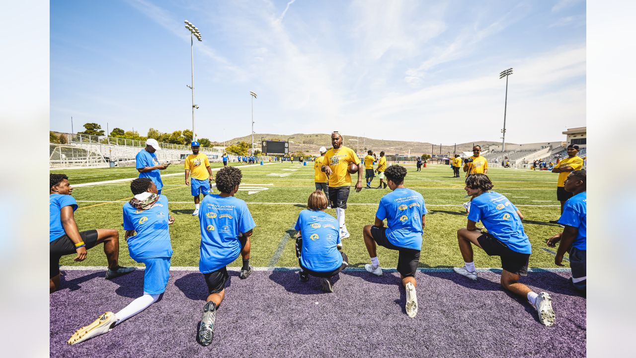 PHOTOS: Rams WR DeSean Jackson hosts youth football camp