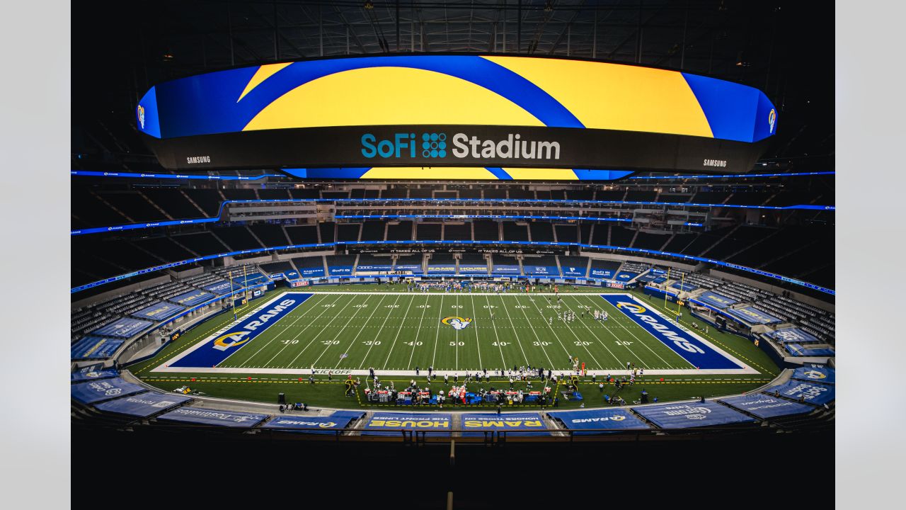 LA Rams unveil Super Bowl LVI banner at SoFi Stadium