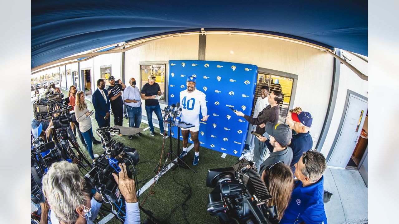 PHOTOS: OLB Von Miller's first day at Rams practice