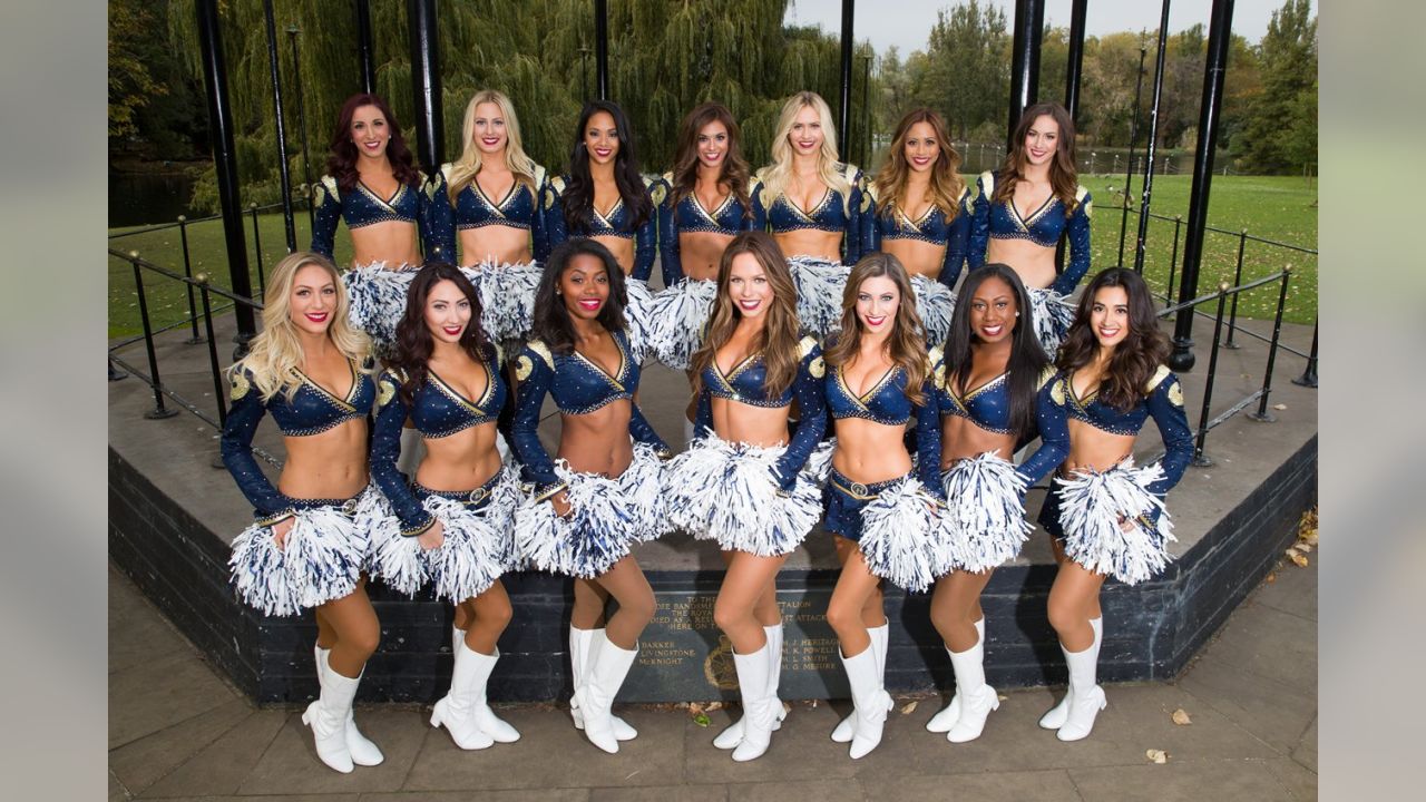 Los Angeles Rams Cheerleaders during the International Series NFL match at  Twickenham, London Stock Photo - Alamy