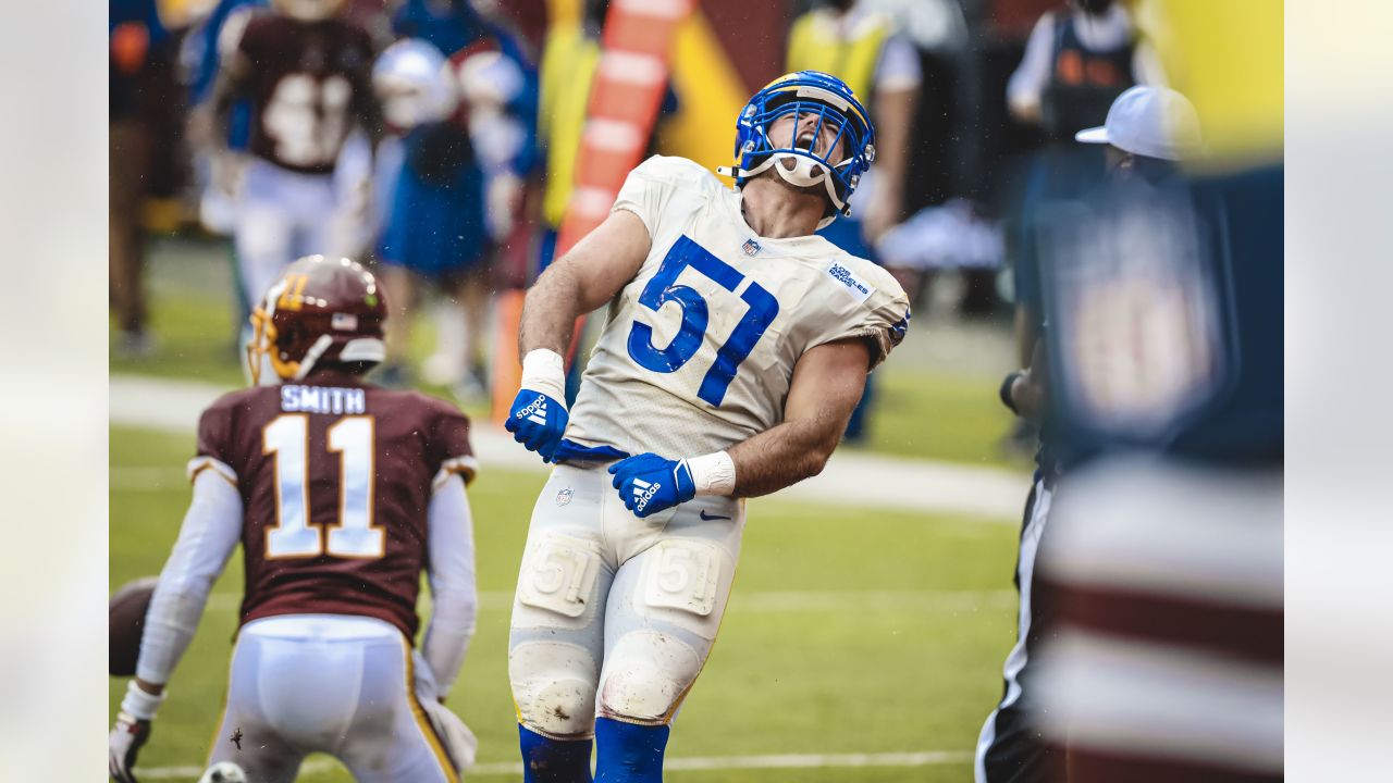 Los Angeles Rams linebacker Troy Reeder (51) in action against the