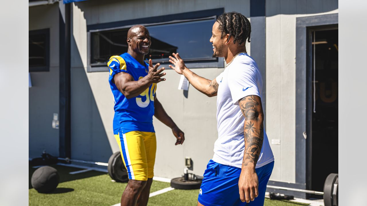 BEHIND THE SCENES PHOTOS: Terry Crews dresses out for the Rams  as the  Week 2 Rampede Captain