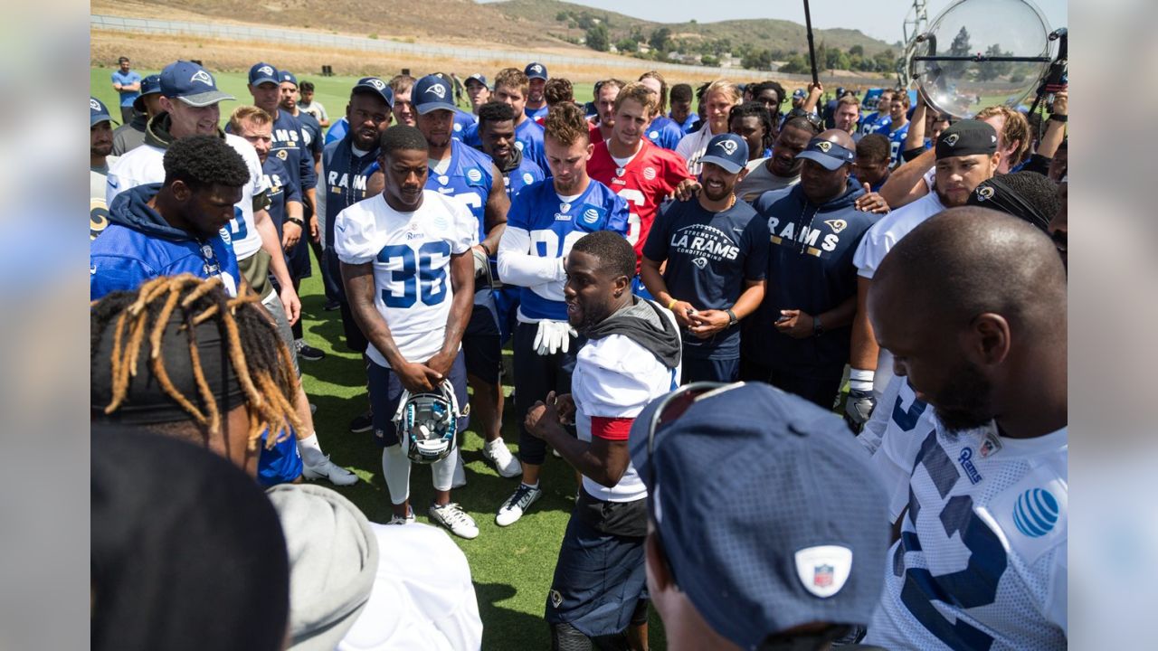 Los Angeles Rams on X: Kevin Hart, Scott Eastwood Stop by