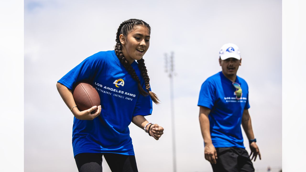 COMMUNITY PHOTOS: Puka Nacua, Davis Allen & more rookies coach LA kids at  Rams football camp