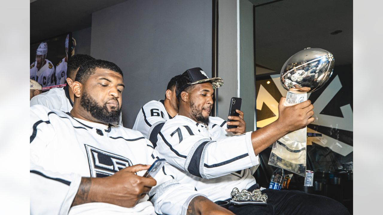 PHOTOS: Rams players visit Los Angeles Kings at Crypto.com Arena for LA Rams  night