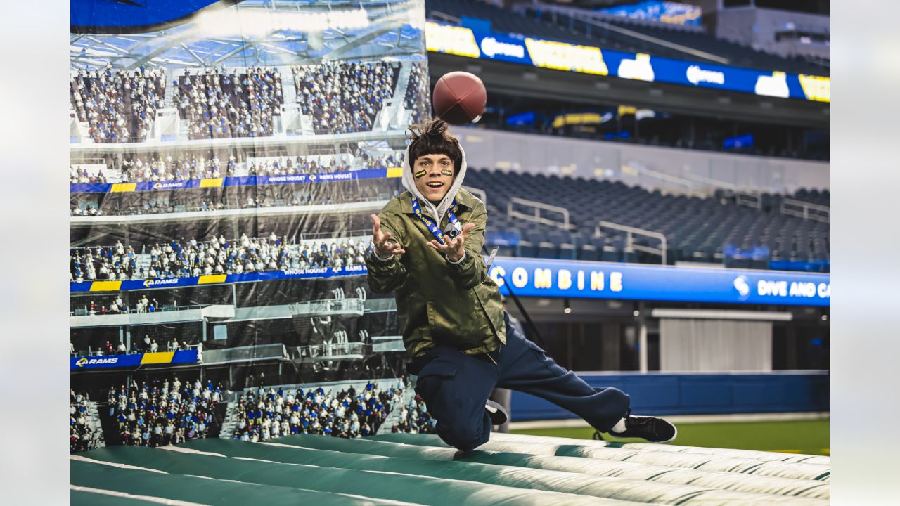 FAN PHOTOS: Rams Season Ticket Members test their skills at the Rams House  Combine