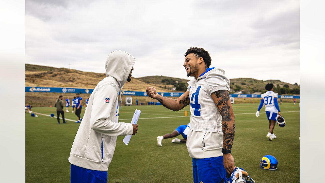 PRACTICE PHOTOS: Ernest Jones, Kyren Williams, Marquise Copeland & more  Rams players practicing with intensity at OTAs