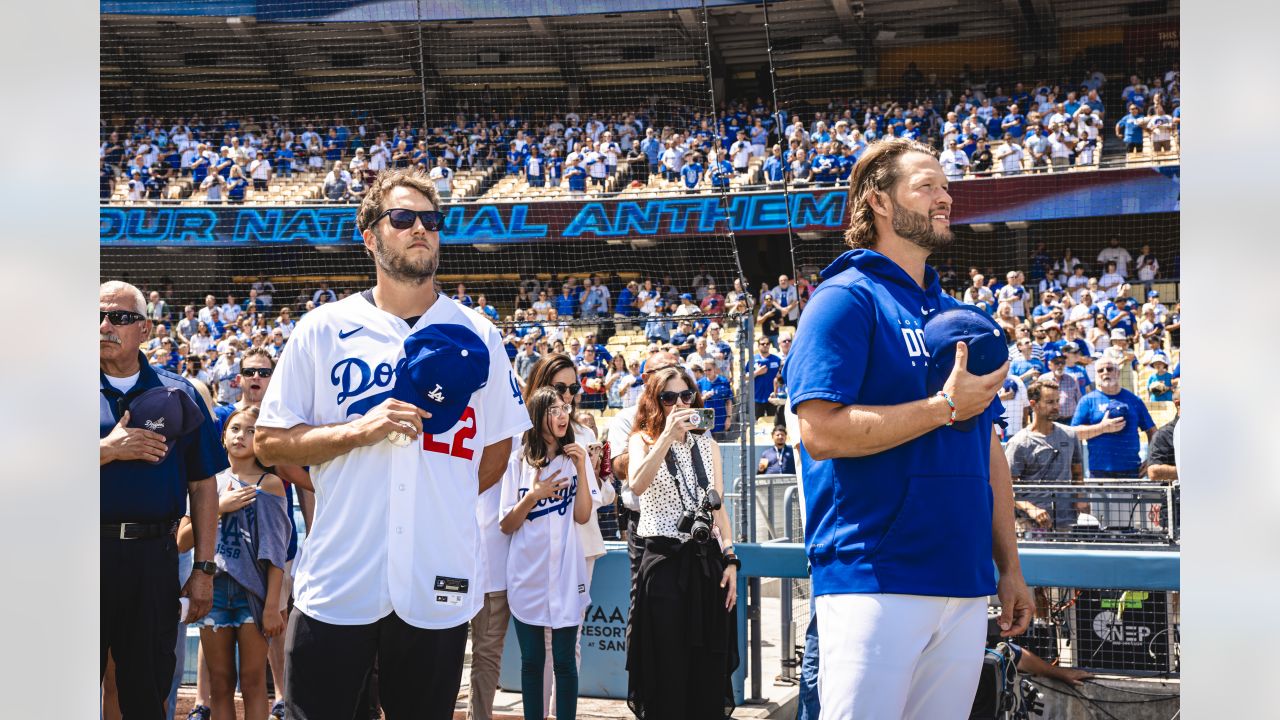 Rams Video: Matthew Stafford Throws Out First Pitch To Clayton Kershaw At  Dodger Stadium