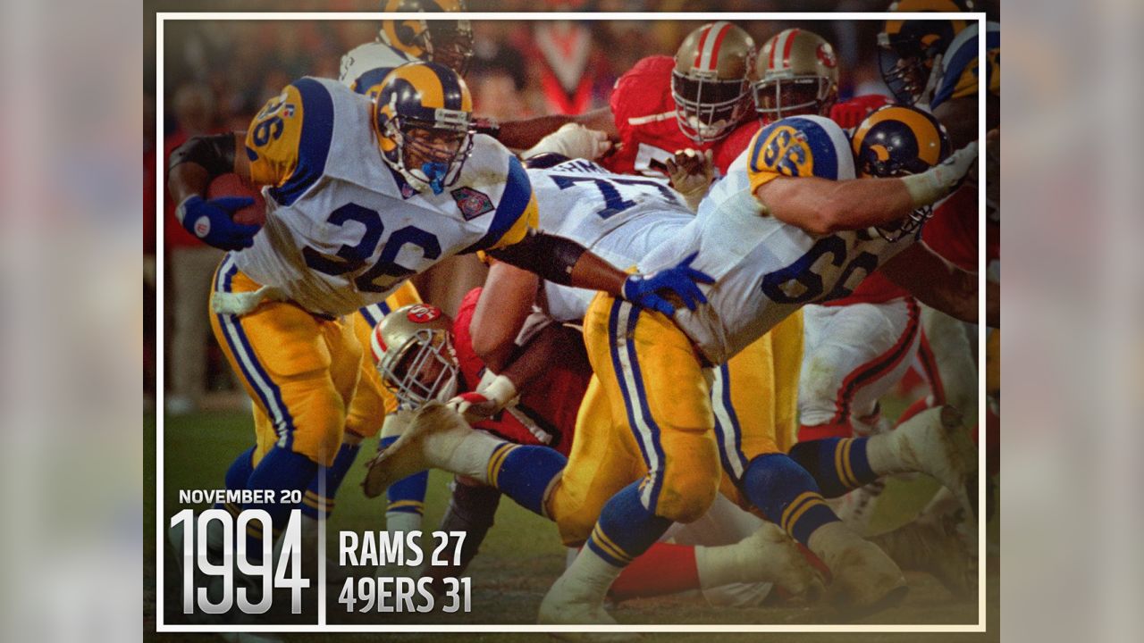 Vintage 49ers vs Rams poster : 49ers