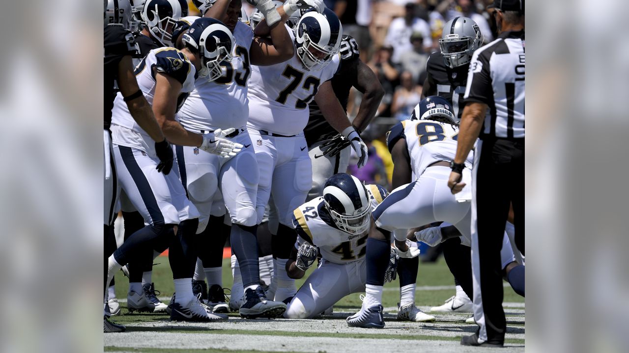 Las Vegas Raiders fan during a NFL preseason game against the Los Angeles  Rams, Saturday, August 21, 2021, in Inglewood, CA. The Raiders defeated the  Stock Photo - Alamy