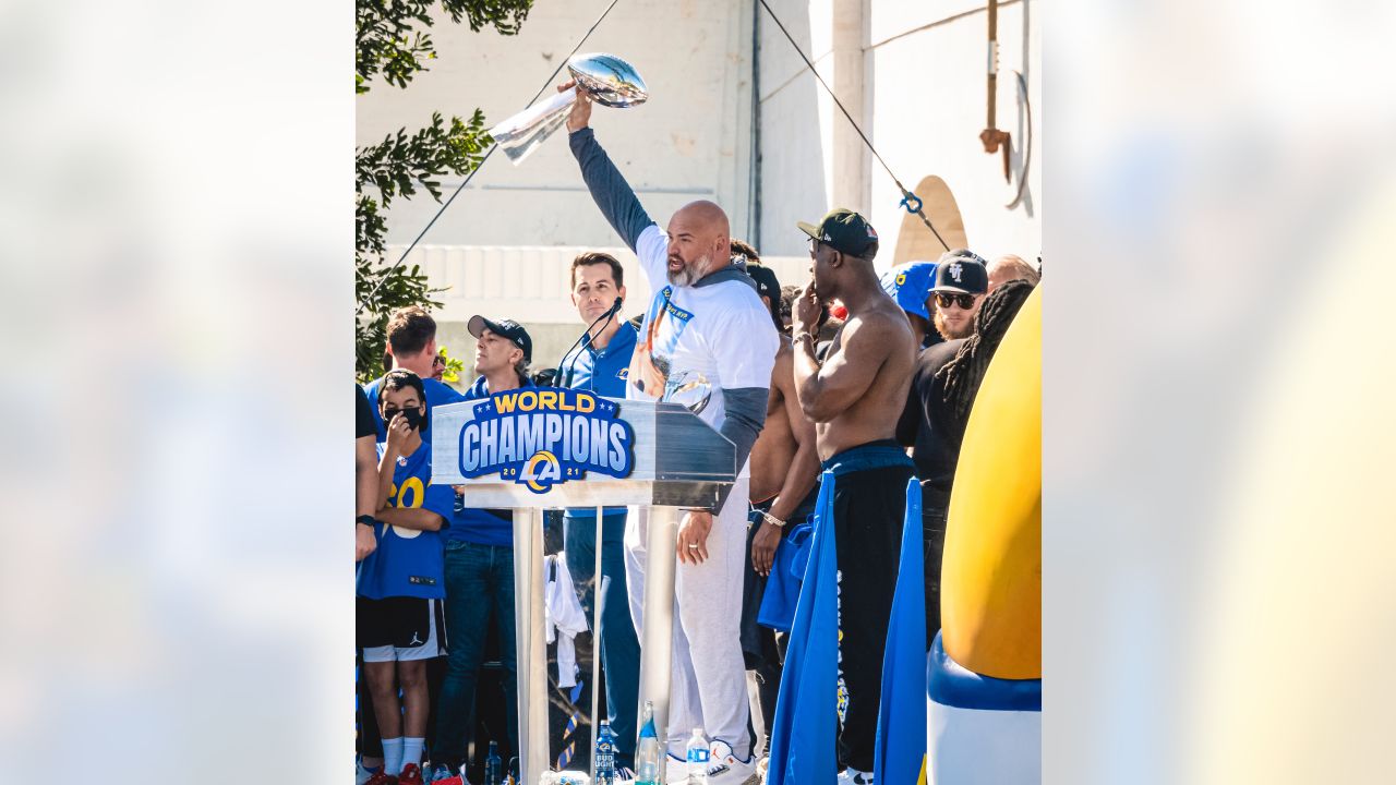 Bid Now on Super Bowl LVI Champion LA Rams Framed Jersey signed by Andrew  Whitworth — George Lopez Foundation