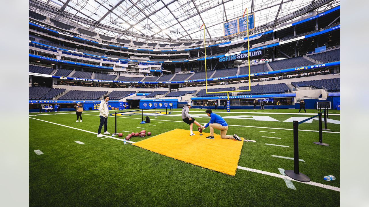 FAN PHOTOS: Rams Season Ticket Members test their skills at the Rams House  Combine