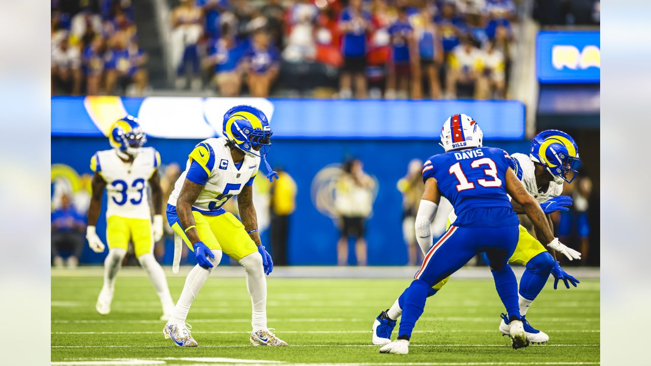 Aaron Donald Los Angeles Rams Unsigned Sack vs. Buffalo Bills Photograph