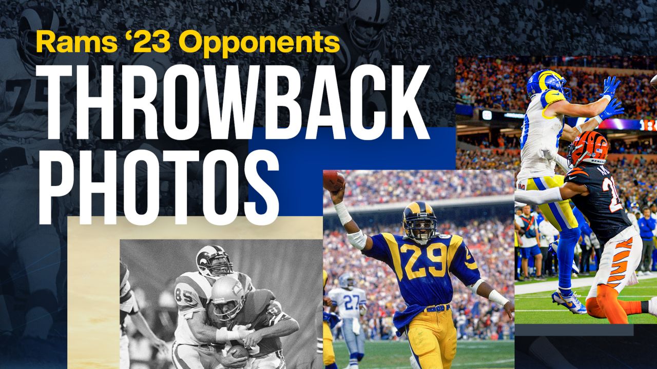 LOS ANGELES RAMS 1980's Home Throwback NFL Jersey Customized Any