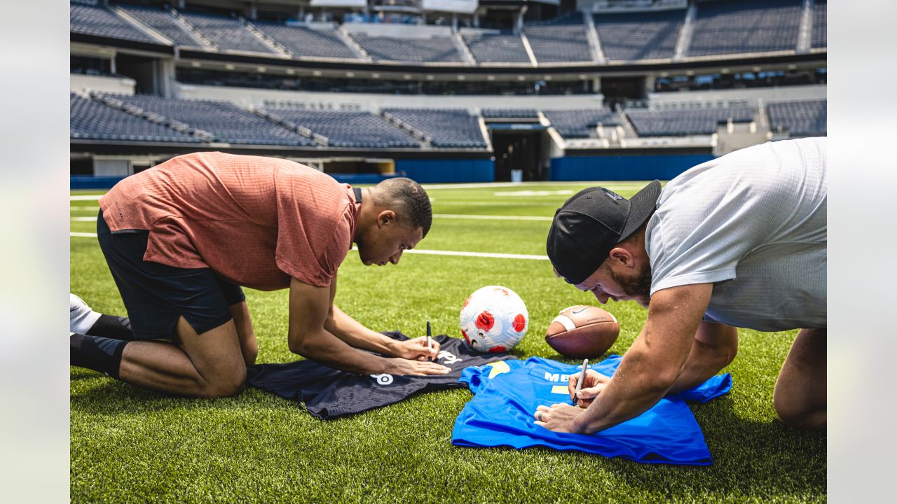 Look: Cooper Kupp hung out with Kylian Mbappé at SoFi Stadium, swapped  jerseys with him