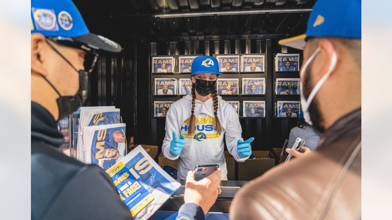 Rams Fans Line Up For Grand Opening of Rams Store At The Grove 