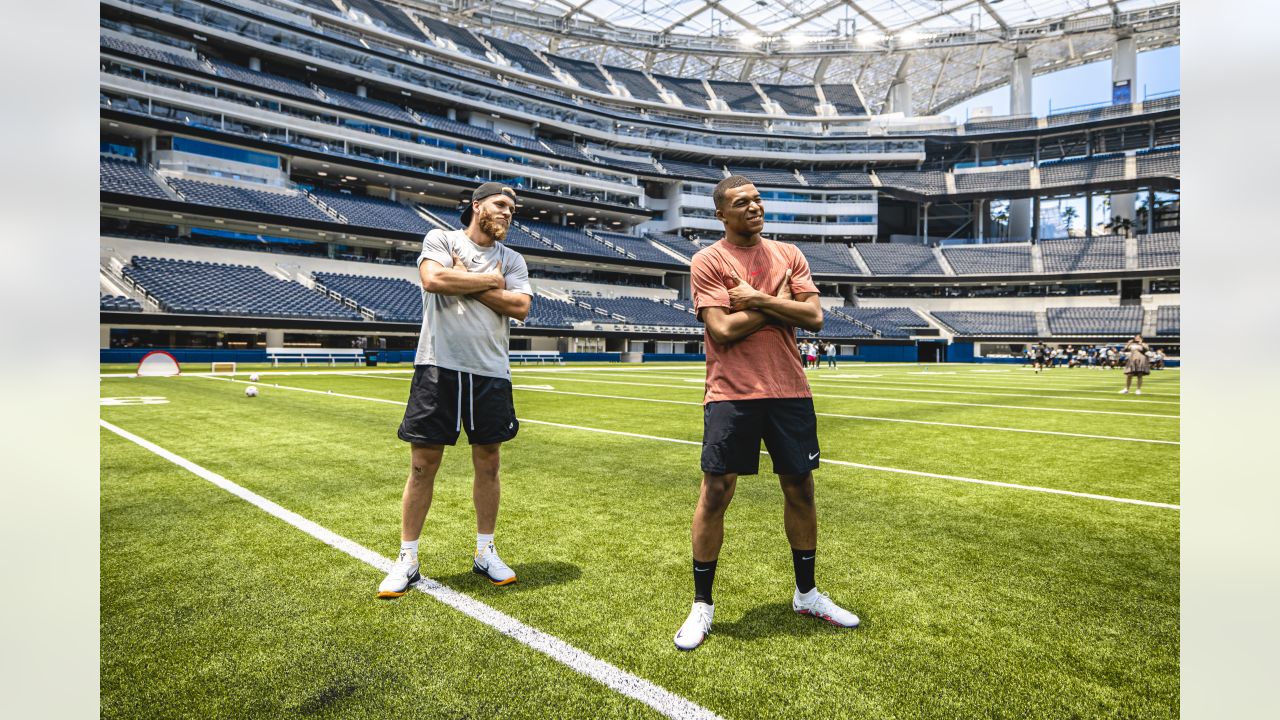 Look: Cooper Kupp hung out with Kylian Mbappé at SoFi Stadium, swapped  jerseys with him