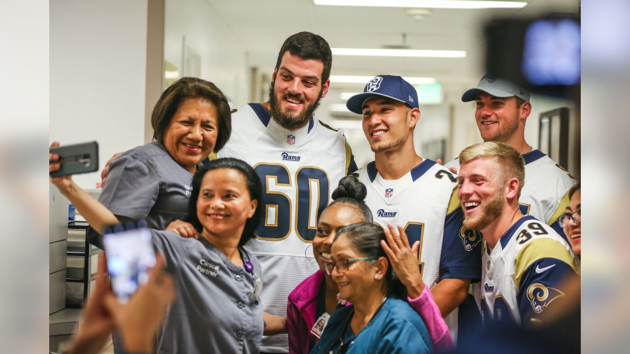 Rams.com: Rookies Visit Patients at Cedars-Sinai