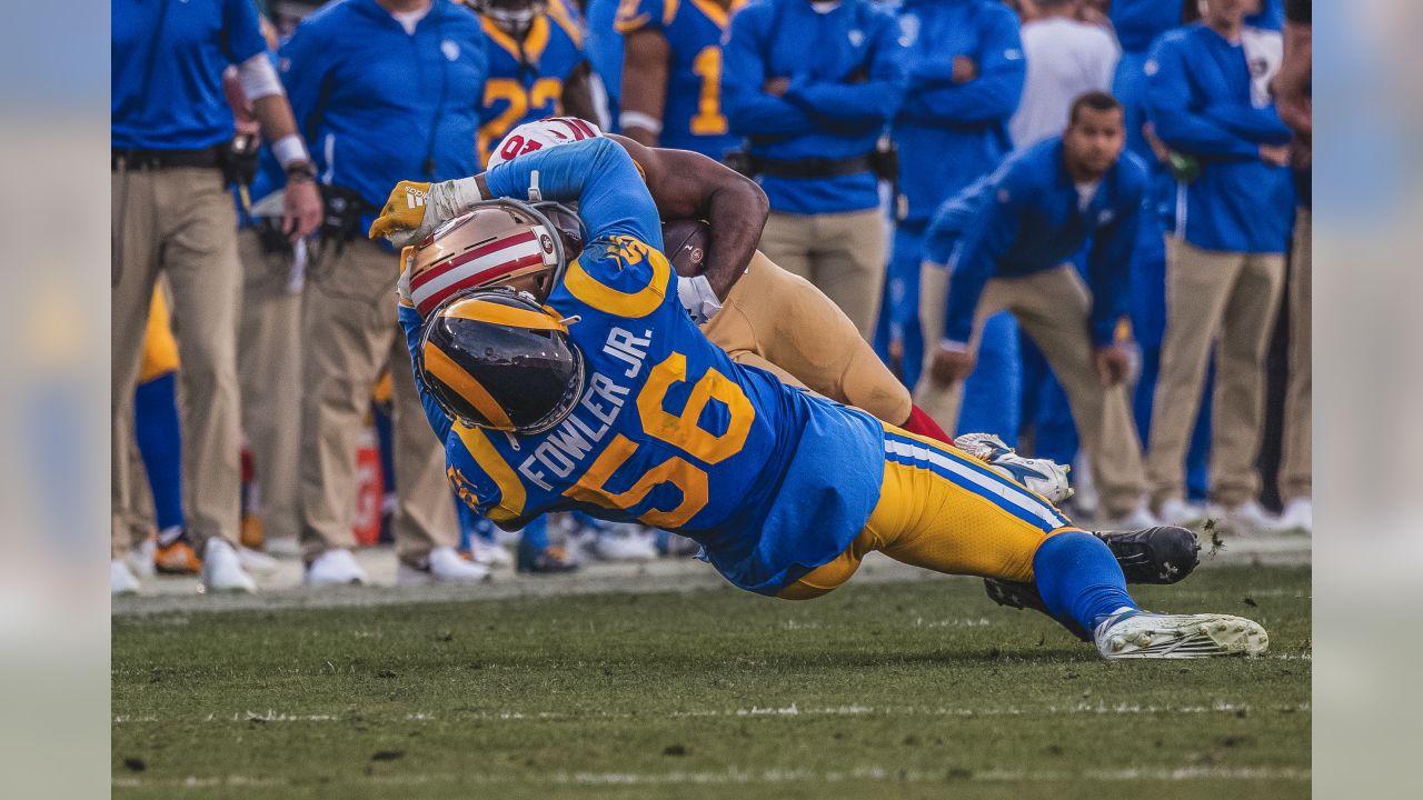 Los Angeles, CA, USA. 11th Nov, 2018. Los Angeles Rams defensive end Dante  Fowler (56) during the NFL Seattle Seahawks vs Los Angeles Rams at the Los  Angeles Memorial Coliseum in Los