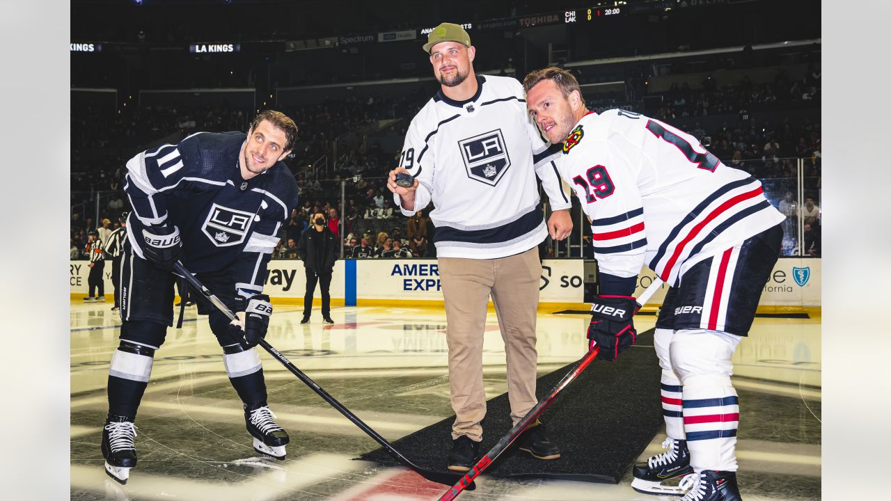 PHOTOS: Rams players visit Los Angeles Kings at Crypto.com Arena