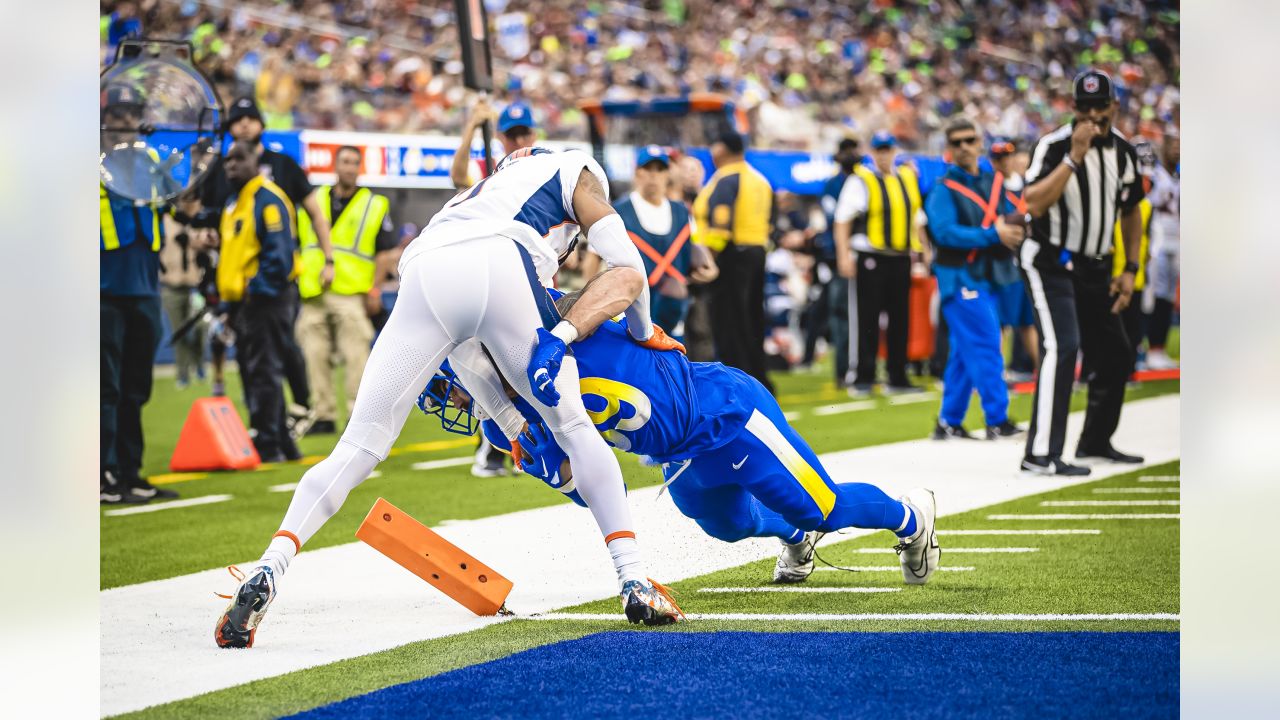 Big day by Los Angeles Rams defense vs. Denver Broncos highlighted by  defensive back Cobie Durant's two interceptions, including first pick-six  of NFL career