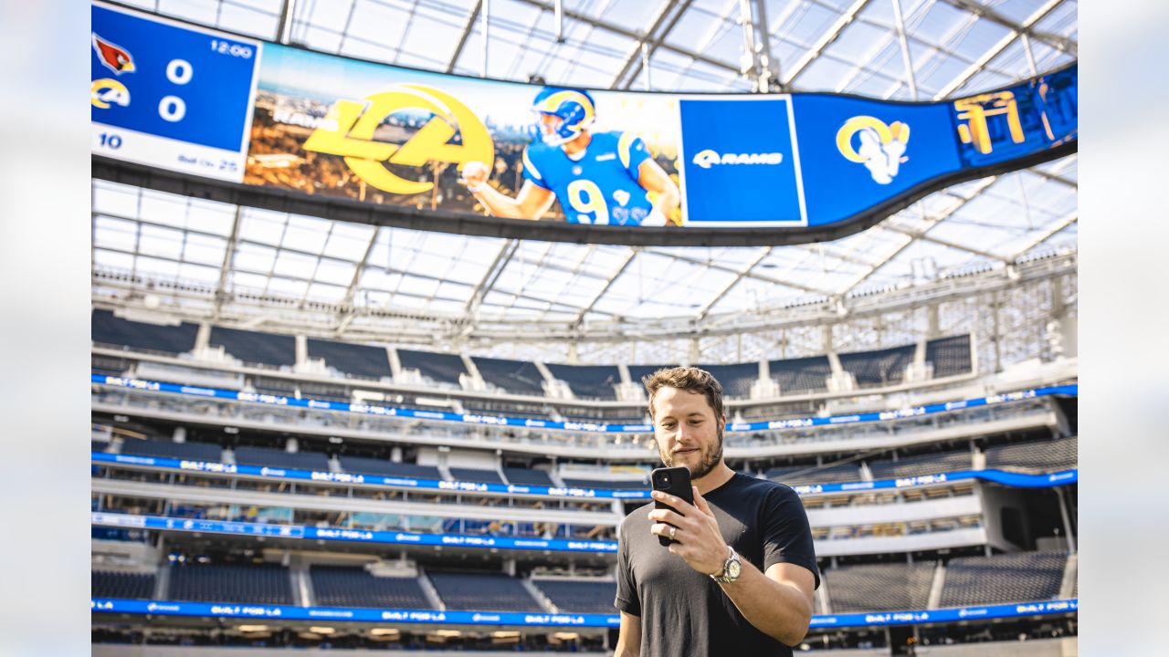 PHOTOS: Matthew Stafford's first visit to SoFi Stadium