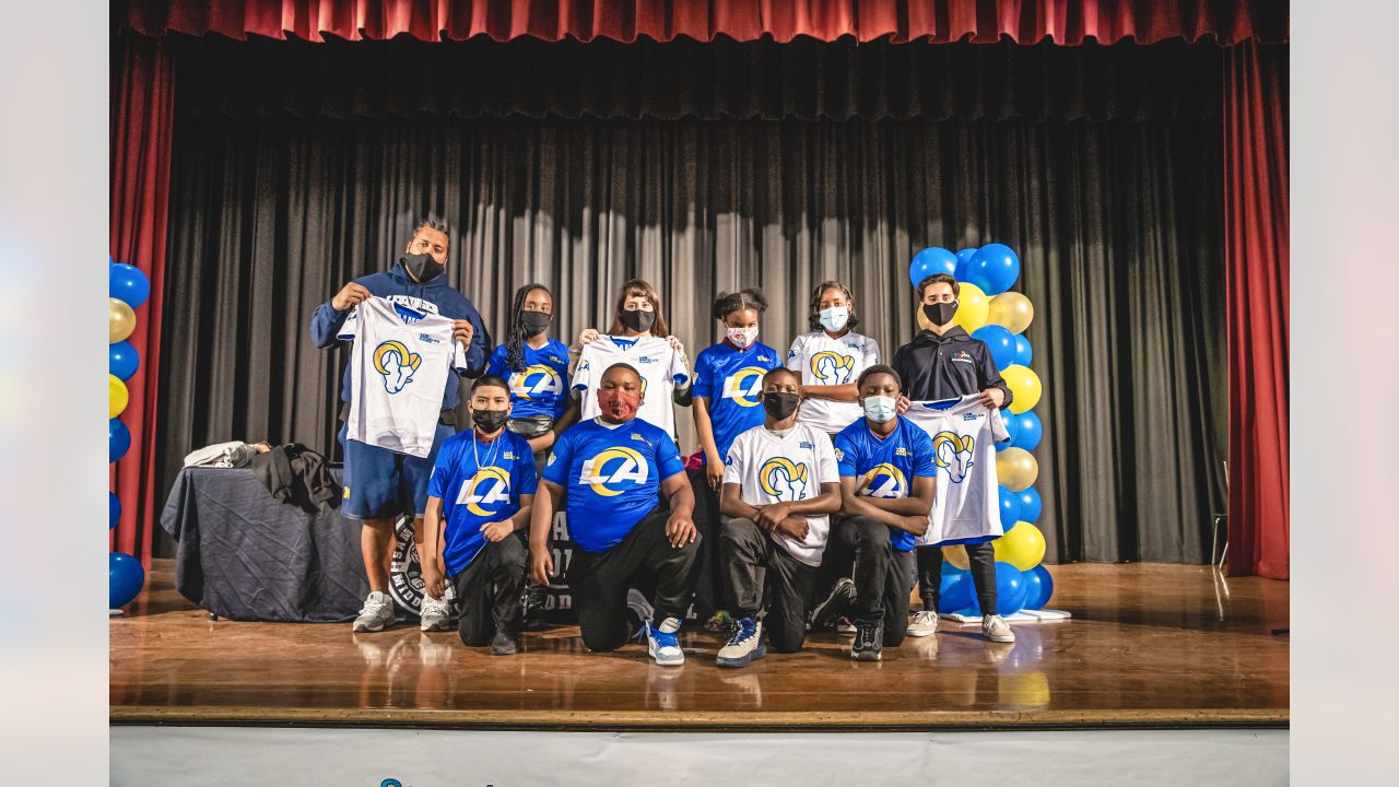 Los Angeles Rams Community  Rams team up with LAUSD to host the NCAA  assembly & Beyond the Bell youth camp for middle school students