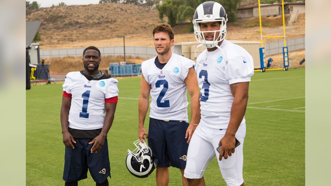 Did you seen Kevin Hart practice with the Rams during training