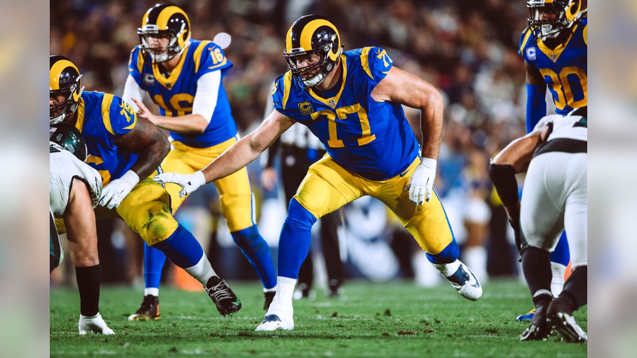 Los Angeles, CA, USA. 19th Nov, 2018. Los Angeles Rams offensive tackle  Andrew Whitworth #77 after the NFL Kansas City Chiefs vs Los Angeles Rams  at the Los Angeles Memorial Coliseum in