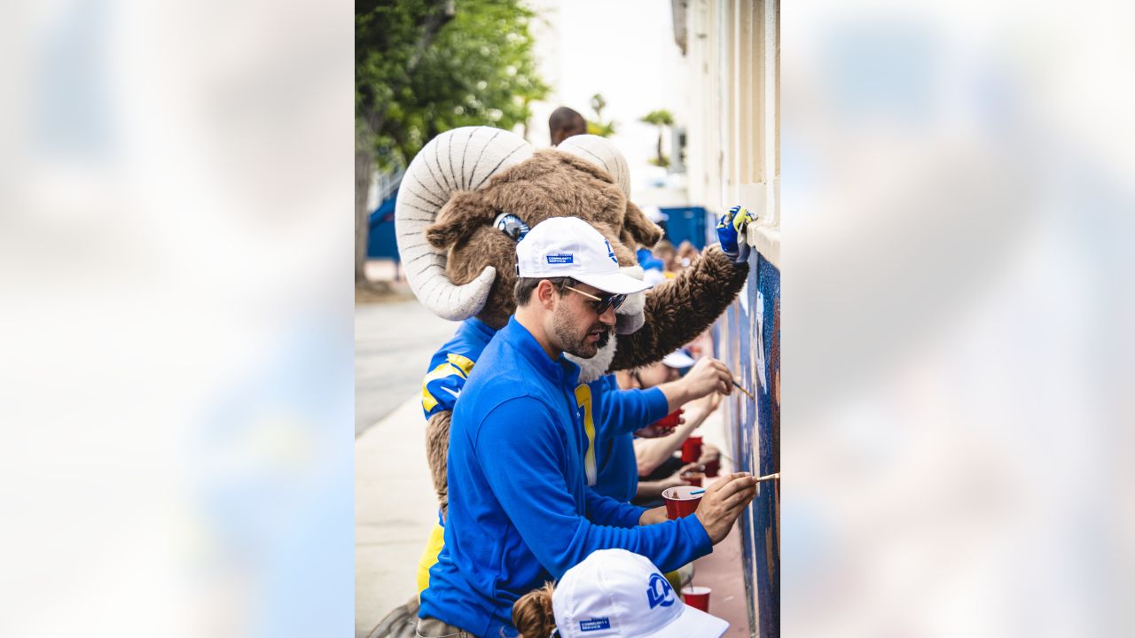 los angeles rams hat with horns